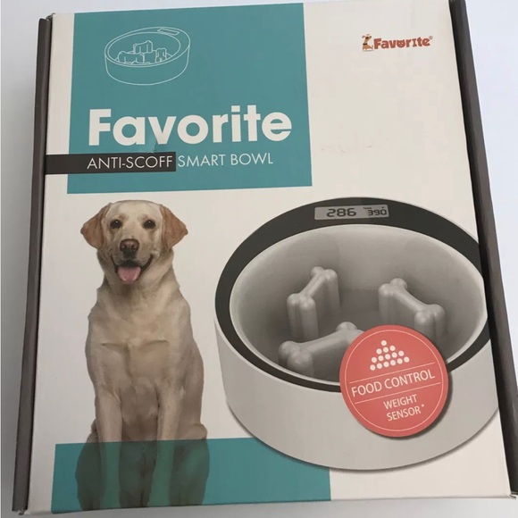 Favorite Anti-scoff Smart Bowl Food Control Weight Sensor Pet Dog Cat Bowl - Picture 2 of 3